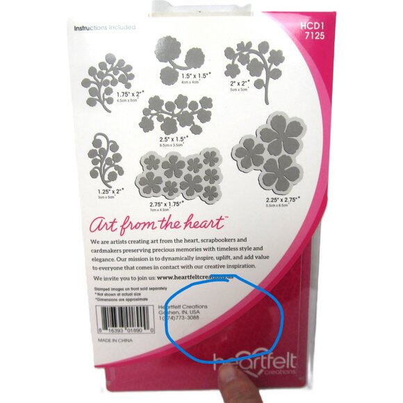 Heartfelt Creations $30 Wildwood Florals Craft Dies Floral Botanical NEW - Picture 2 of 2